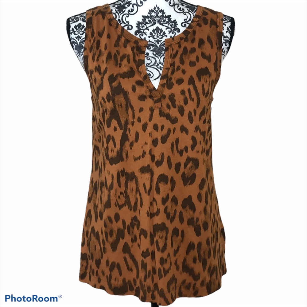 Peyton Jensen Evereve Cheetah Print Tank Top